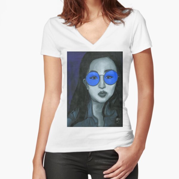 Fitted V-Neck T-Shirt