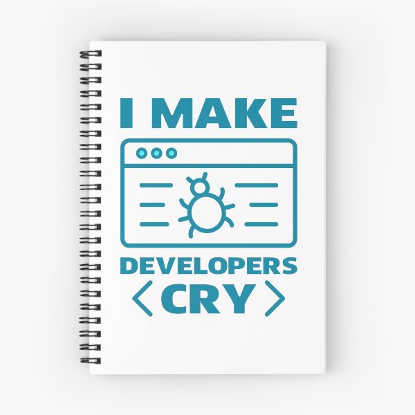 Item preview, I Make Developers Cry, QA Engineer designed and sold by TashaVector.