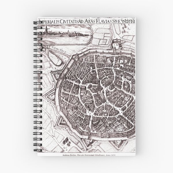 Item preview, Historic Map Of Nordlingen, Germany In 1651 designed and sold by ultimateplaces.