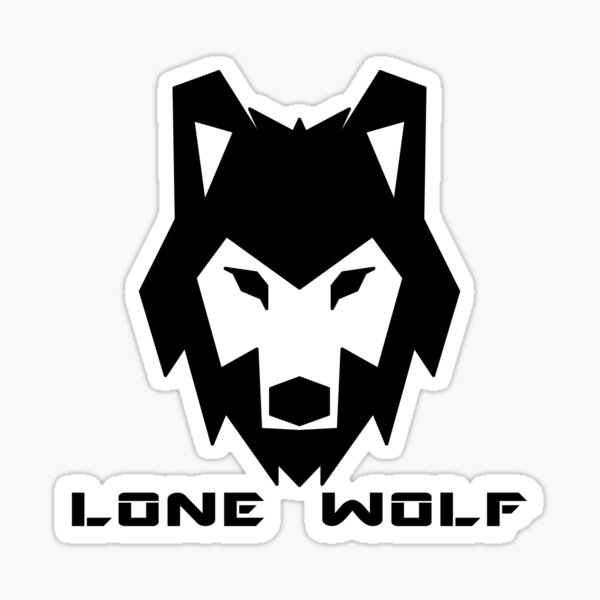 "Lone wolf" Sticker by ArmandoZarock Redbubble