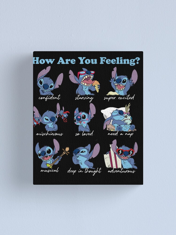 Lilo Stitch How Are You Feeling  Canvas Print for Sale by