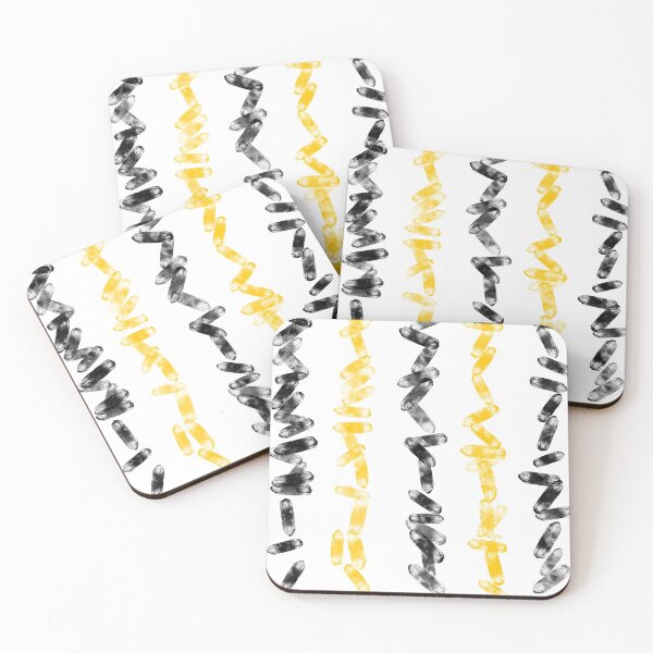 Item preview, Yellow and black crystals pattern designed and sold by Meo Design.