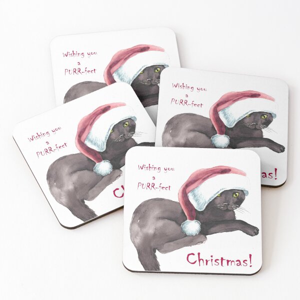 Item preview, Kitten Christmas Card designed and sold by Pachionart.