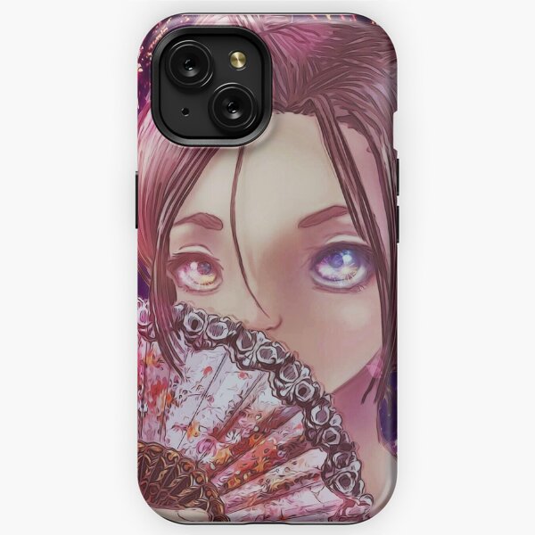 Funda compatible con iPhone 15 Plus, diseño femenino estético y floral,  color rosa, funda compatible con iPhone 15 Plus, flor de cerezo