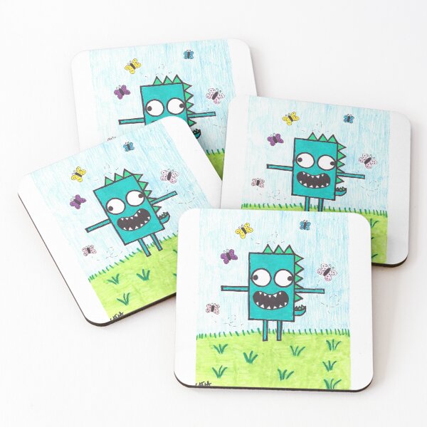 Item preview, Dizzy Dino Loves Butterflies designed and sold by CoolArtByLaila.