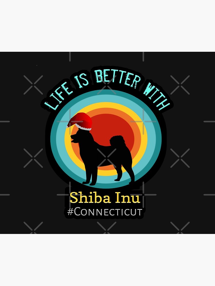 Disover Shiba Inu life is better with shiba shiba inu funny Shower Curtain