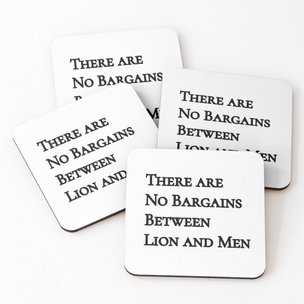 Item preview, There are no bargains between lion and men designed and sold by 420igor.