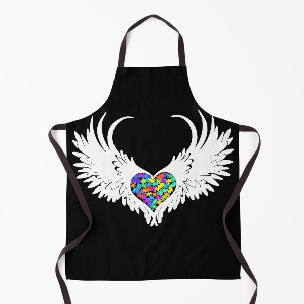 Item preview, Autism Puzzled Heart Angel Wings #2 designed and sold by Hypnotees.