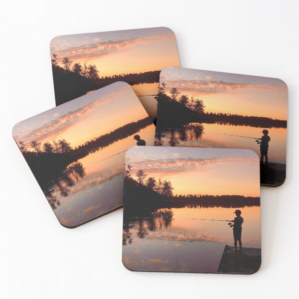 Item preview, Boy fishes on the pier  designed and sold by HenrikGPhoto.