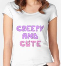 CREEPY AND CUTE Women's Fitted Scoop T-Shirt