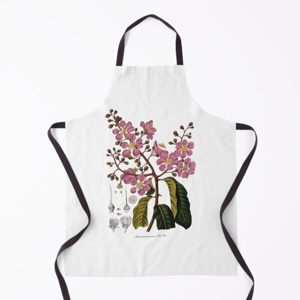 Item preview, Vintage Botanical Flower Buds Illustration - Banaba Pride of India designed and sold by Naturalist Prints.
