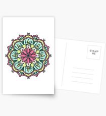 Mandala - Circle Ethnic Ornament Postcards