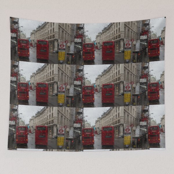 Item preview, London - It's Raining Again But Riding the Double-Decker Buses is Fun! designed and sold by Georgia Mizuleva.