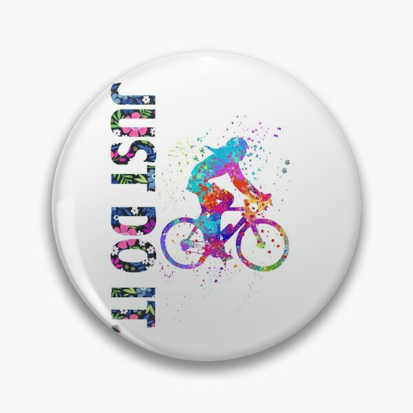 Item preview, Cycling Just Do It Watercolor Art designed and sold by LittleFunky79.