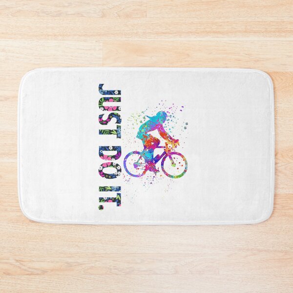 Item preview, Cycling Just Do It Watercolor Art designed and sold by LittleFunky79.