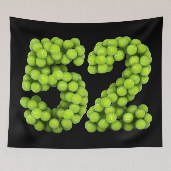 Item preview, Tennis Player Number 52 - Tennis Sports fifty-two Game Set Match 52 designed and sold by elhefe.
