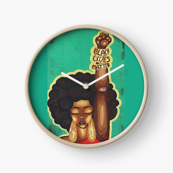 JUSTICE WANTED Clock