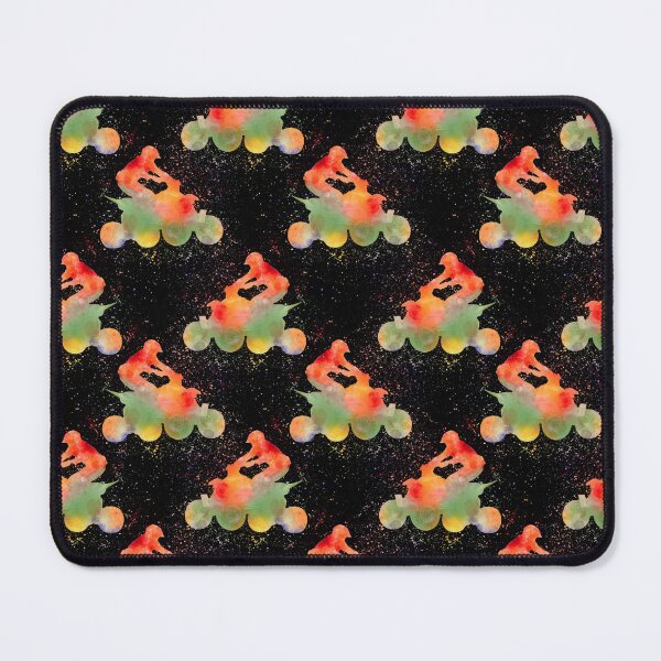 Item preview, ATV Watercolor Art On Black Pattern  designed and sold by LittleFunky79.
