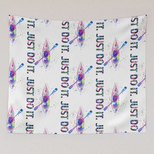 Item preview, Kayak Just Do It Watercolor Art designed and sold by LittleFunky79.
