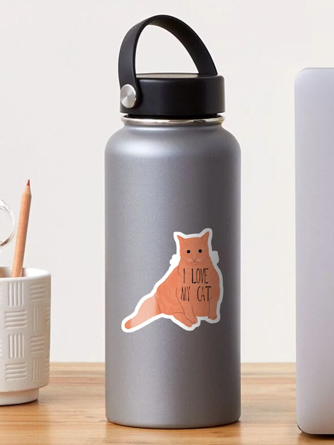 My Cat & I Talk Sh*T About You - 24oz - Water Bottle with Lid