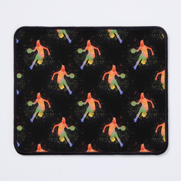 Item preview, Basketball Watercolor Art On Black Pattern  designed and sold by LittleFunky79.