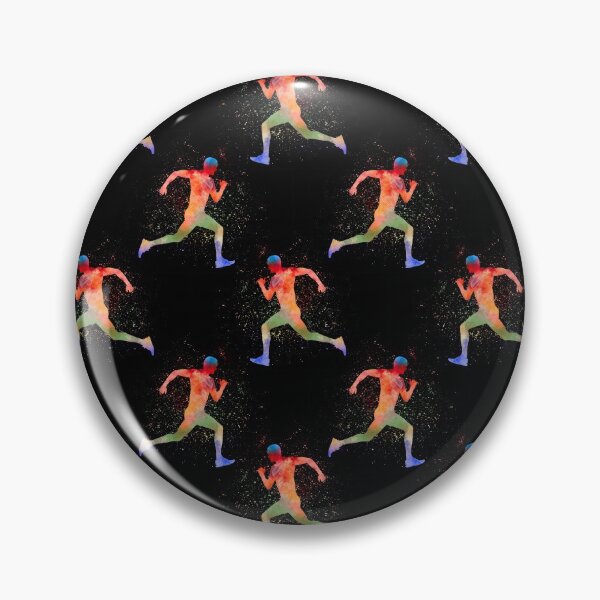 Item preview, Running Watercolor Art On Black Pattern  designed and sold by LittleFunky79.
