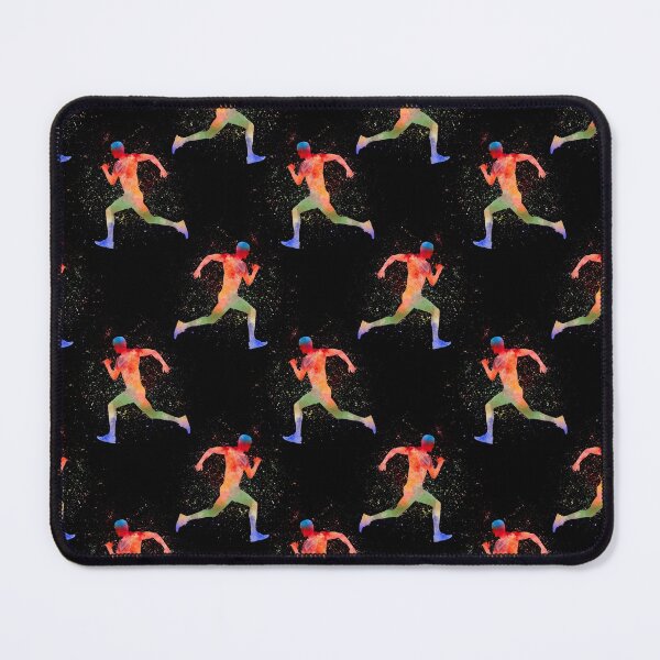 Item preview, Running Watercolor Art On Black Pattern designed and sold by LittleFunky79.