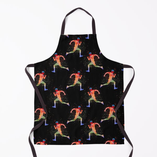 Item preview, Running Watercolor Art On Black Pattern  designed and sold by LittleFunky79.