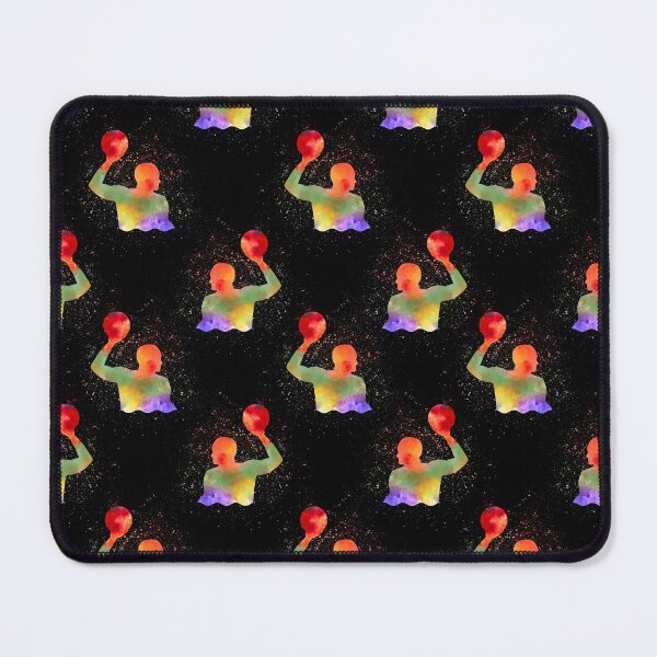 Item preview, Water Polo Watercolor Art On Black Pattern designed and sold by LittleFunky79.