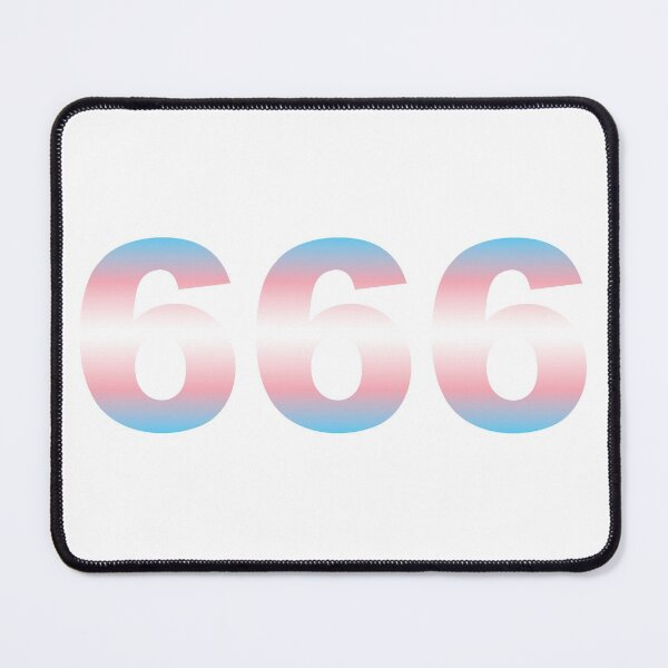 Item preview, 666 Devil Number Pride Flag Gradient Transgender designed and sold by heckgogh.
