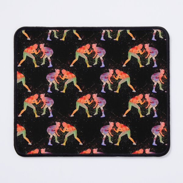 Item preview, Wrestling Watercolor Art On Black Pattern  designed and sold by LittleFunky79.