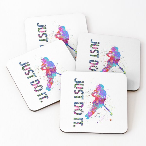 Item preview,  Field hockey Just Do It Watercolor Art designed and sold by LittleFunky79.
