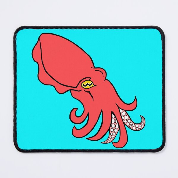 Item preview, Red Cuttlefish cartoon  designed and sold by jentiger.