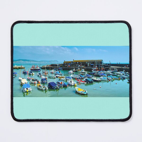 Item preview, Lyme Regis Harbour Panorama designed and sold by Alisonchambers2.