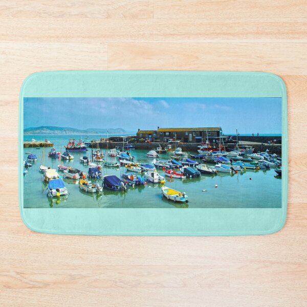 Item preview, Lyme Regis Harbour Panorama  designed and sold by Alisonchambers2.