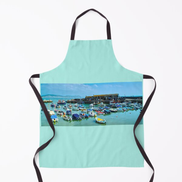 Item preview, Lyme Regis Harbour Panorama designed and sold by Alisonchambers2.