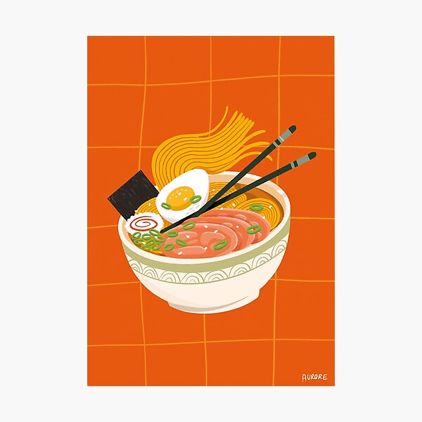 Ramen noodles Photographic Print