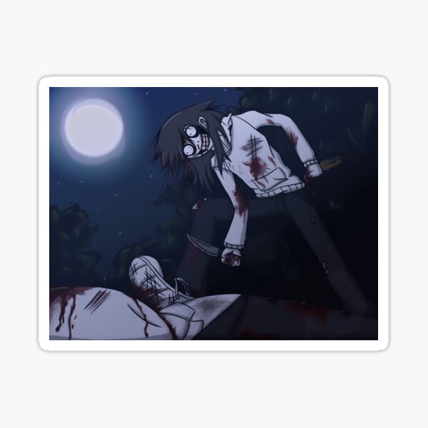 Jeff the Killer Fanart Sticker for Sale by OrianaOwO