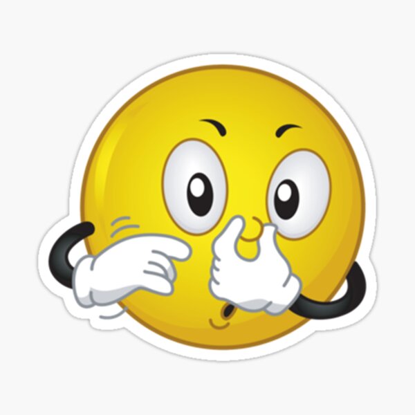 "Bad Smell emoji " Sticker for Sale by HallionClothing Redbubble