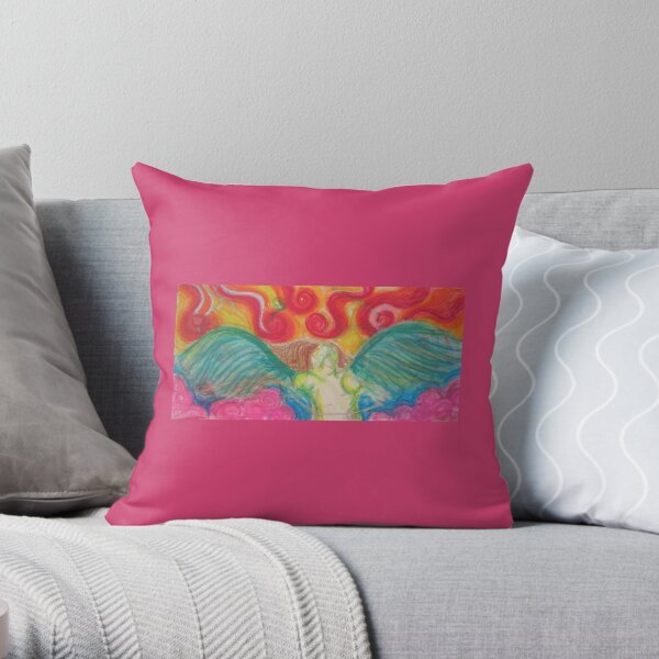 Freedom Angel Throw Pillow