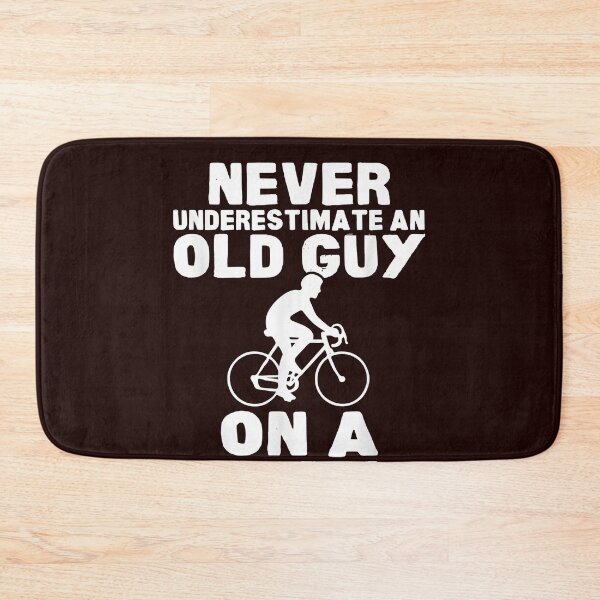 Item preview, Never Underestimate An Old Guy On A Bicycle designed and sold by TheHumbleLemon.
