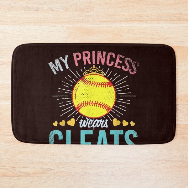 Item preview, My Princess Wears Cleats Softball Player Girls Softball designed and sold by TheHumbleLemon.