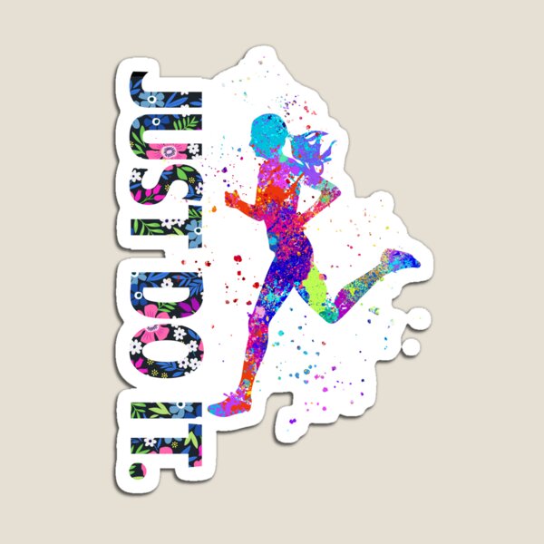Item preview, Running Just Do It Watercolor Art designed and sold by LittleFunky79.