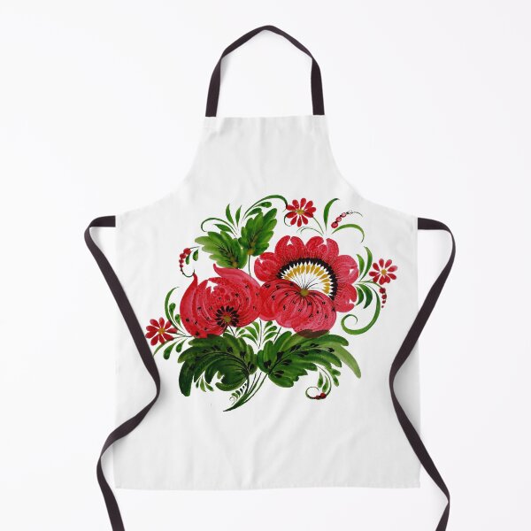 Item preview, Painted Flowers Red Composition Petrykivka Ukraine designed and sold by Shym Shop Ukraine.