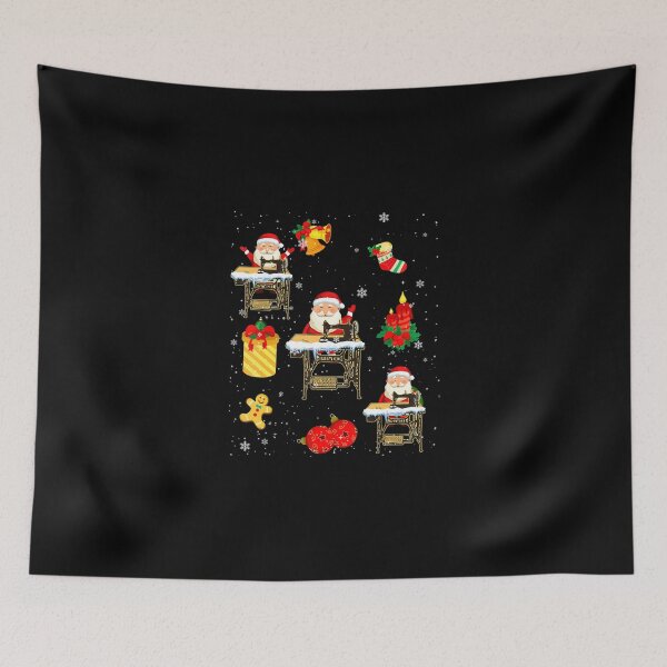 Item preview, Cute Sewing Santa Funny Christmas Santa Sewing Quilting designed and sold by AloisSinger.