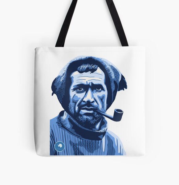 Antarctic Explorer Series: Tom Crean All Over Print Tote Bag