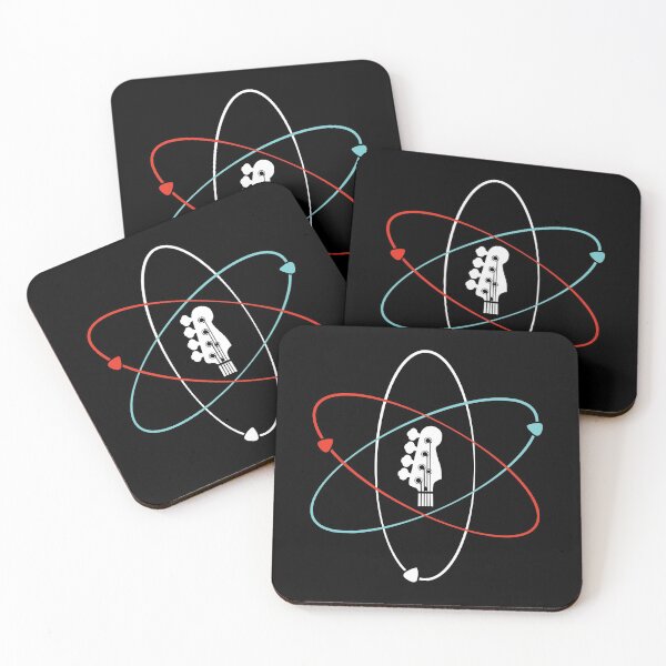 Artikelvorschau, Bassgitarre Kopfplatte Atom Symbol entworfen und verkauft von nightsworthy.