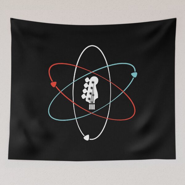 Item preview, Bass Guitar Headstock Atom Symbol designed and sold by nightsworthy.
