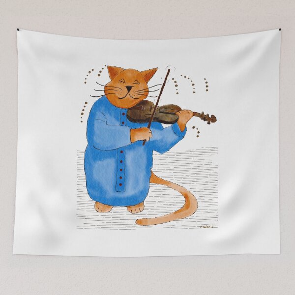 Item preview, Cool Fiddle Cat designed and sold by Lilmonsto.