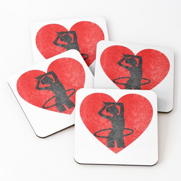 Item preview, Heart Hoop Hula Ladies Hulahoop Hulagirl Dancer designed and sold by DerNerd.